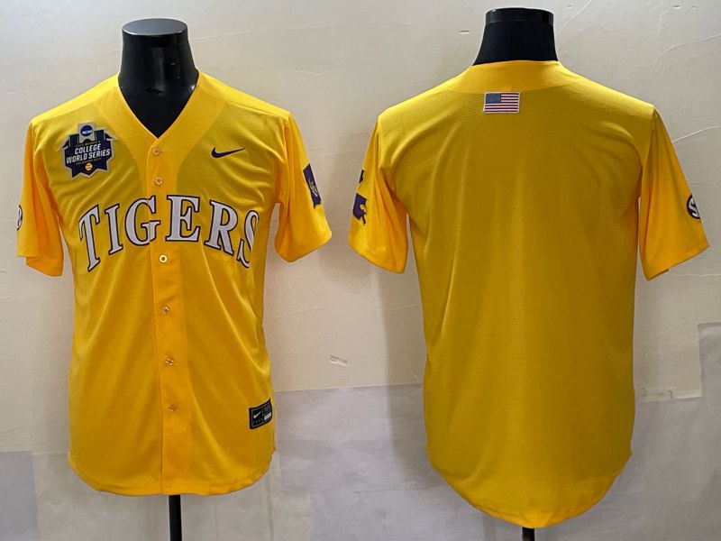 Men 2025 Clemson Tigers Blank Yellow Joint Name Nike NCAA Jersey style 2->ncaa teams->NCAA Jersey
